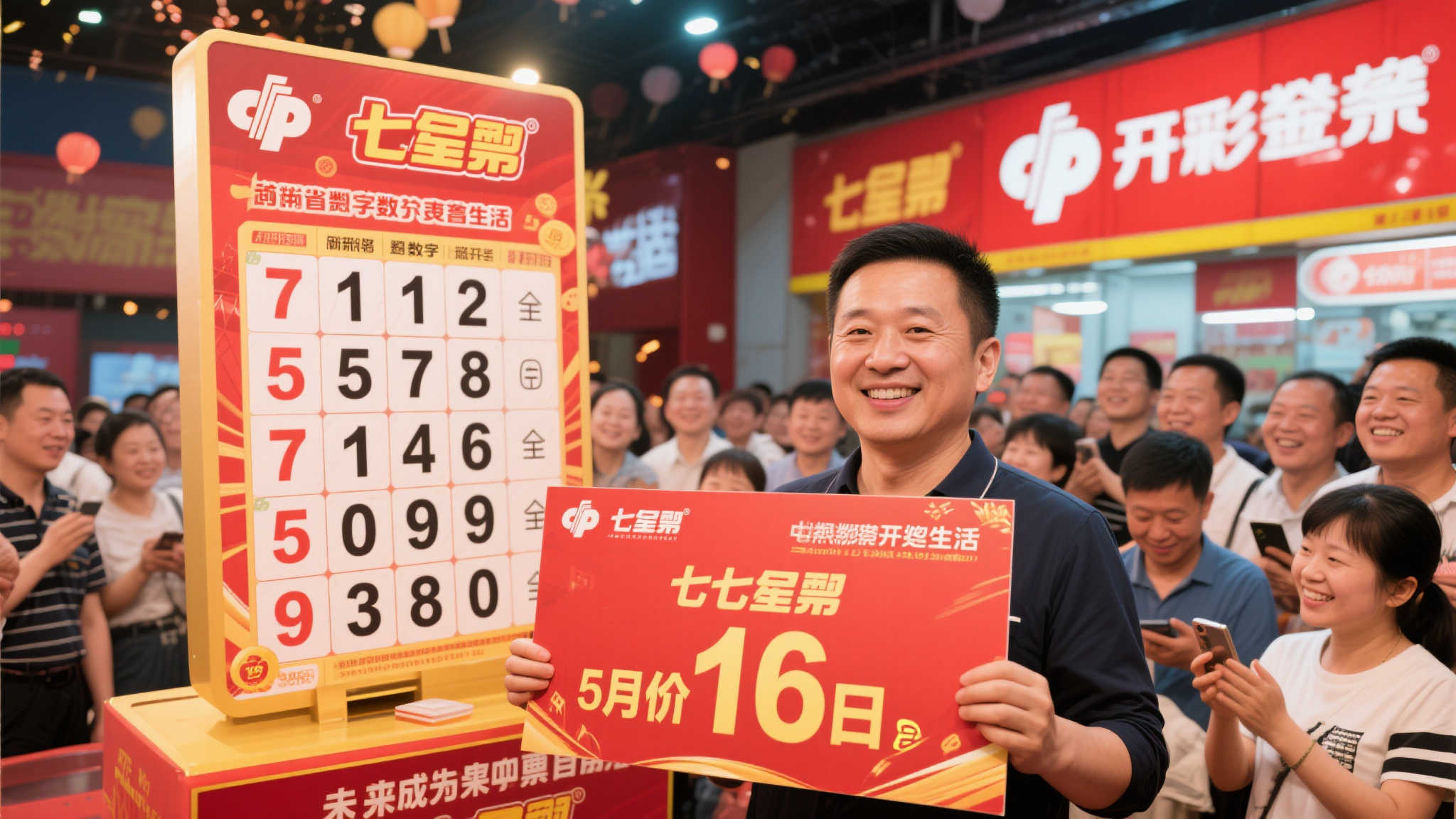 七星彩5月16日开奖盛况