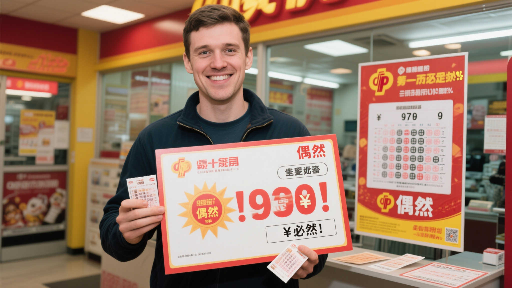 男子逛街偶刮福彩中80万 两小时内火速领奖