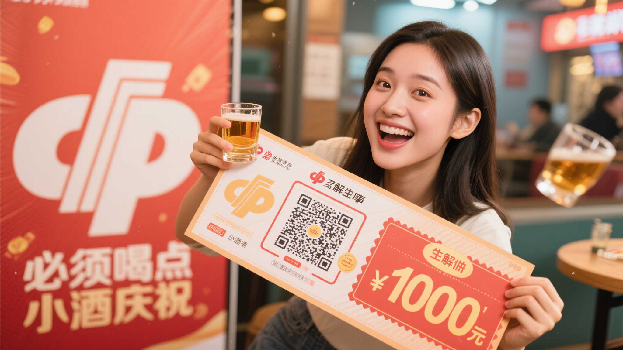 95后小姐姐刮彩票解压意外中百万,开心小酌庆祝! 95后小姐姐刮彩票解压意外中百万,开心小酌庆祝!