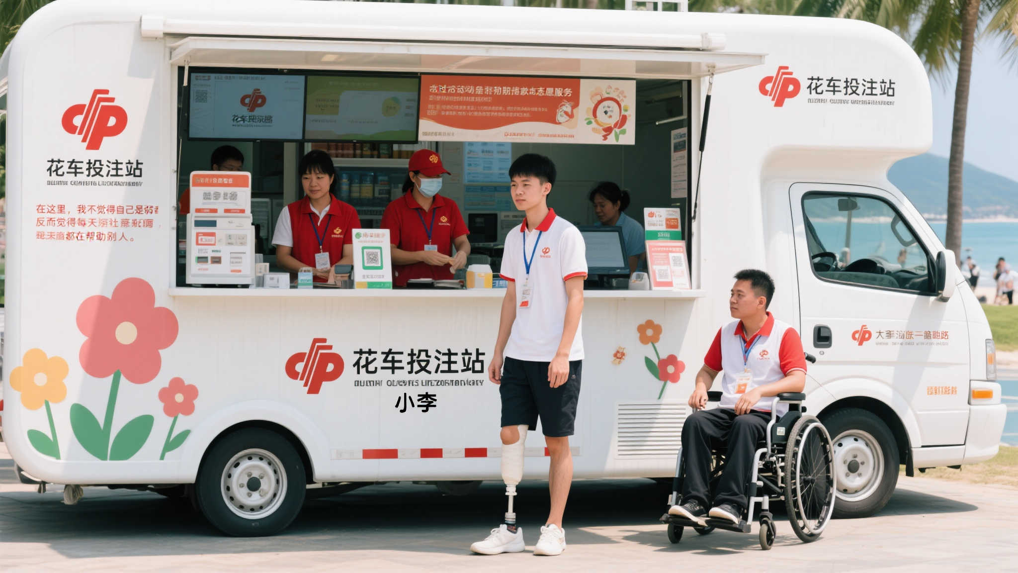 大梅沙‘花车投注站’首现,创新公益助残新名片 大梅沙‘花车投注站’首现,创新公益助残新名片
