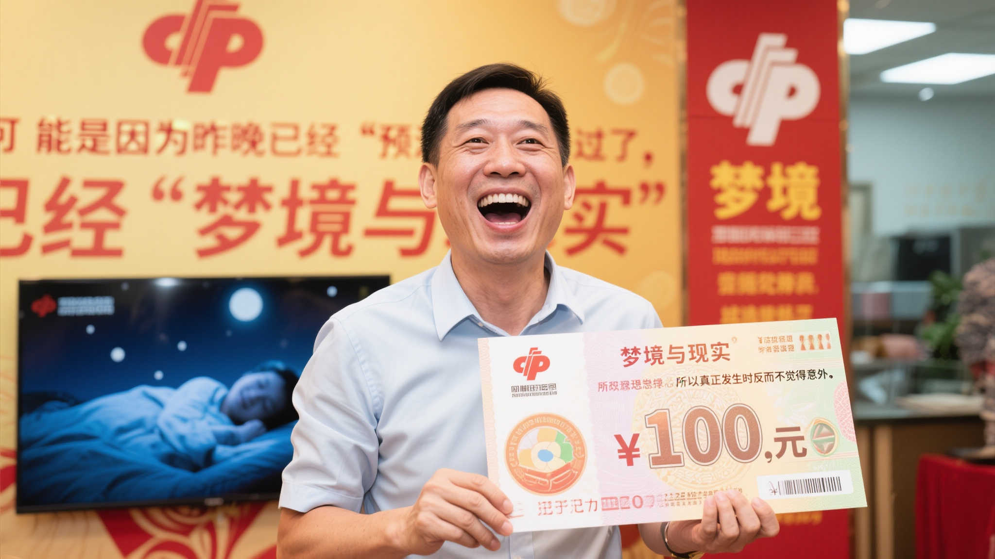 男子刮刮乐中百万大奖仅激动3秒 前夜梦中已预知好运